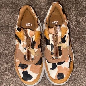Ca805 Zip Cow Print Ugg Sneaker